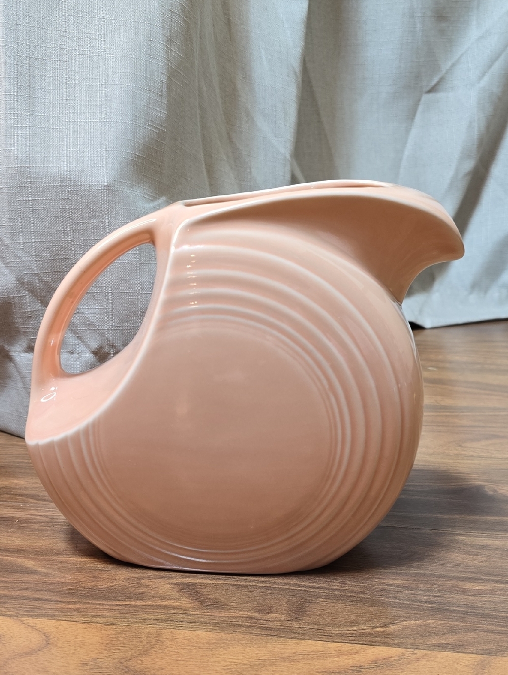 Fiesta 64oz Ceramic Disc Pitcher - Apricot Peach